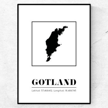 gotland poster tavla landskap
