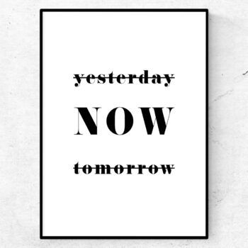 Yesterday now tomorrow poster