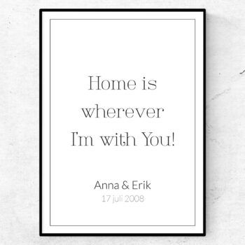 Home is wherever I'm with you poster