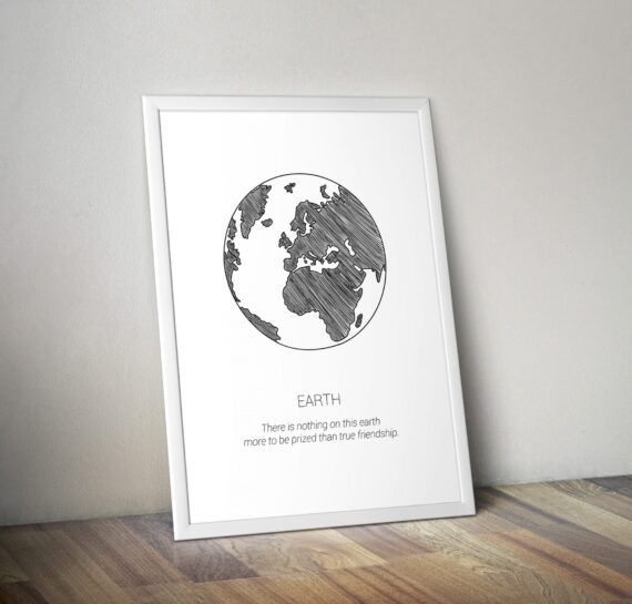earth poster tavla
