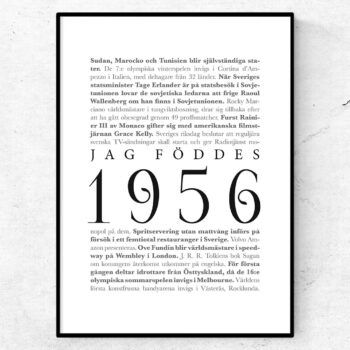 årtalsposter 1956 poster