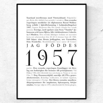 årtalsposter 1957 poster