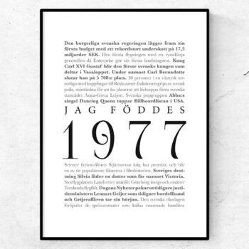 årtalsposter 1977 poster