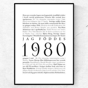 årtalsposter 1980 poster