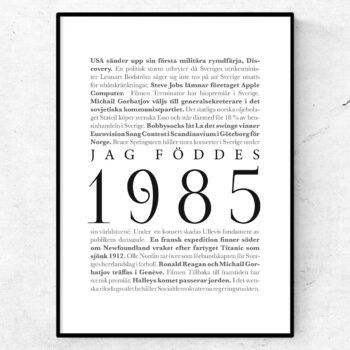 årtalsposter 1984 poster