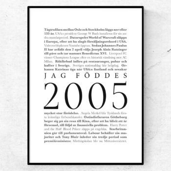 årtalsposter 2005 poster