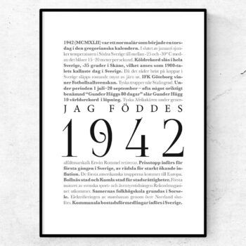 årtalsposter 1942 poster