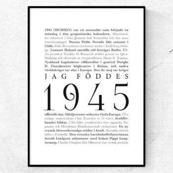 årtalsposter 1945 poster