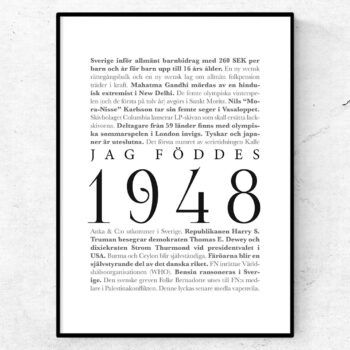 årtalsposter 1948 poster