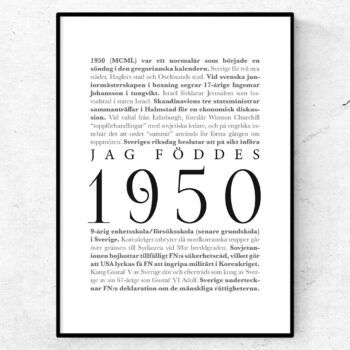 årtalsposter 1950 poster