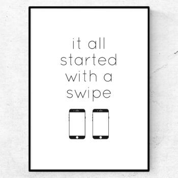 it all started with a swipe poster tinder