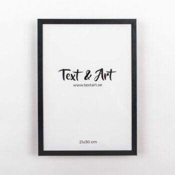 Text & Art a4 svart ram