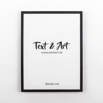 Text & Art ram svart 30x40cm