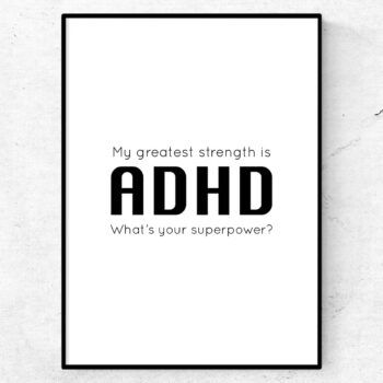 adhd poster tavla