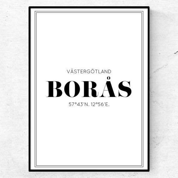 Borås poster tavla