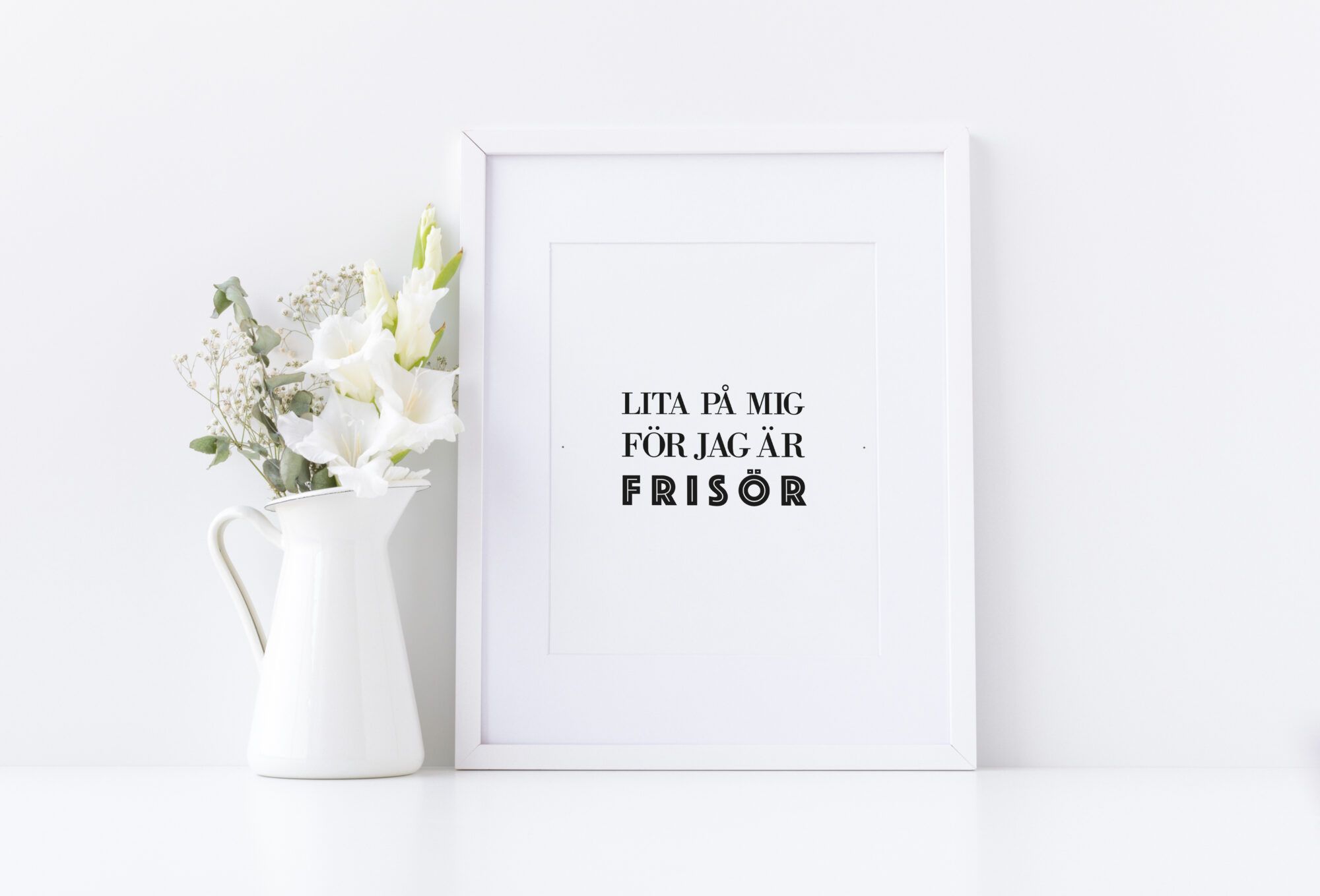 lita på mig, jag är frisör poster yrke