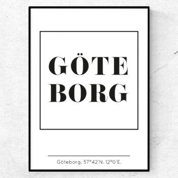 Göteborg poster tavla