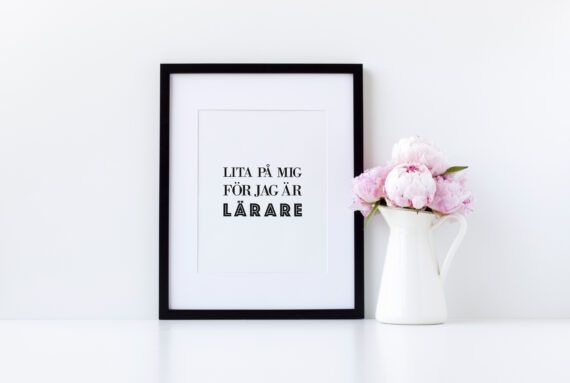 lita på mig, jag är lärare poster yrke