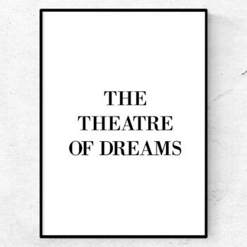 Theatre of dreams poster manchester united tavla