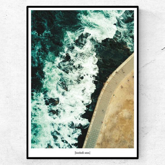 boardwalk waves poster
