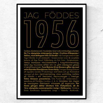 1956 guld poster