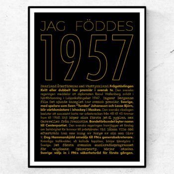 1957 guld poster