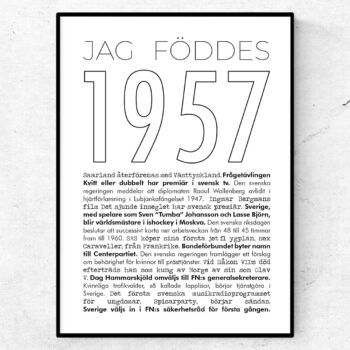 1957 linje poster