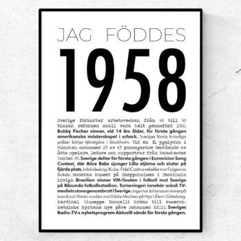 1958 modern poster