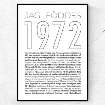 1972 linje poster