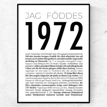 1972 modern poster