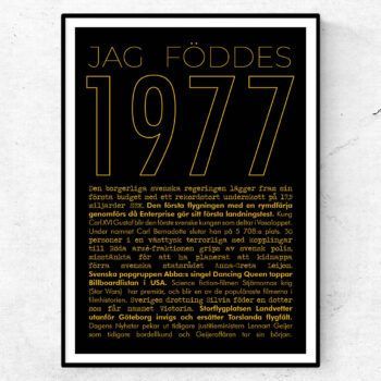 1977 guld poster