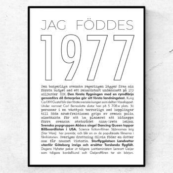 1977 linje poster