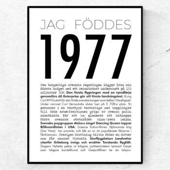 1977 modern poster