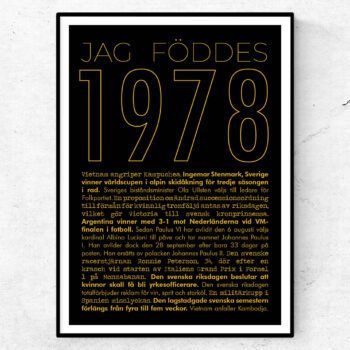 1978 guld poster