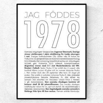 1978 linje poster