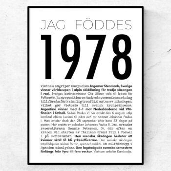 1978 modern poster