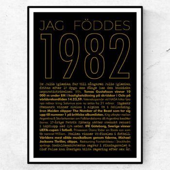 1982 guld poster