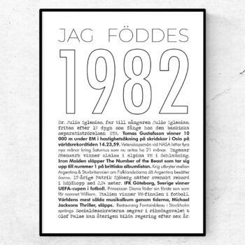 1982 linje poster