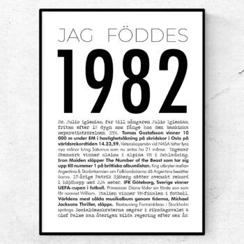 1982 modern poster