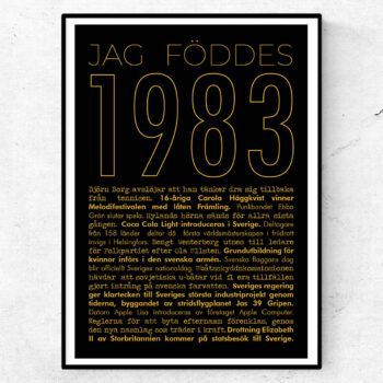 1983 guld poster
