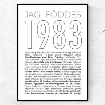 1983 linje poster