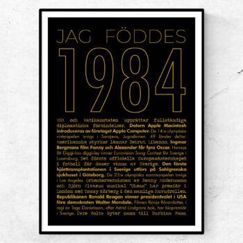 1984 guld poster