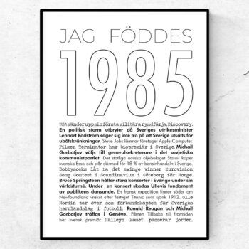 1986 linje poster