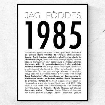 1985 modern poster
