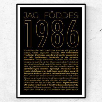 1986 guld poster