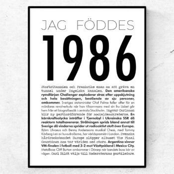 1986 modern poster
