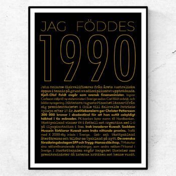 1990 guld poster