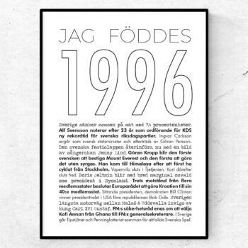 1996 linje poster