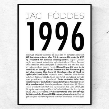 1996 modern poster