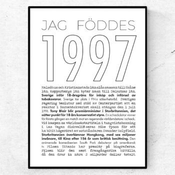 1997 linje poster